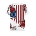 thumbnail image 5 of MEICHEN Womens Tops Summer Graphic Tees Short Sleeve Patriotic Blouse Usa 250th Anniversary T Shirt V Neck Shirt, 5 of 6
