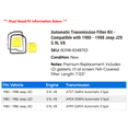 thumbnail image 2 of Automatic Transmission Filter Kit - Compatible with 1980 - 1988 Jeep J20 5.9L V8 1981 1982 1983 1984 1985 1986 1987, 2 of 2