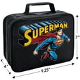 thumbnail image 2 of Superman - Character Logo and Superman Insulated Soft Sided Lunch Box - Reusable Lunch Bag For School Office Work, BPA Free, 10"x8", 2 of 5