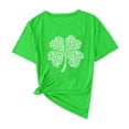 thumbnail image 5 of Ruimatai Women's Casual St. Patrick's Day Print T-Shirt Round Neck Short Sleeve Pullover Tee Blouse with Fashionable Design, 5 of 5