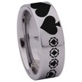 thumbnail image 3 of Poker Tungsten Carbide Ring, 3 of 9