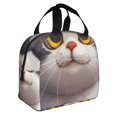 thumbnail image 2 of Easygdp Cute Cartoon Kitten Bolsa Térmica Premium - Tela Oxford Impermeable, Gran Capacidad, Bolsillo Frontal, Unisex para Trabajo, Escuela, Actividades al Aire Libre y Picnics, 2 of 8