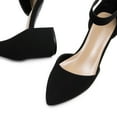 thumbnail image 5 of BURUDANI Women's Strappy Chunky Heel Dress Pump Shoes, 5 of 8