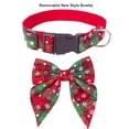 thumbnail image 2 of Tignapoo Collier de Chien de Noël à Carreaux Rouges Festifs avec Nœud Amovible - Coton Doux, Tailles Ajustables, Boucle Durable pour Grands Chiens, 2 of 6