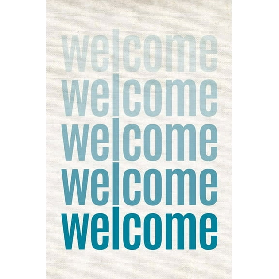 Welcome, ombre poster print