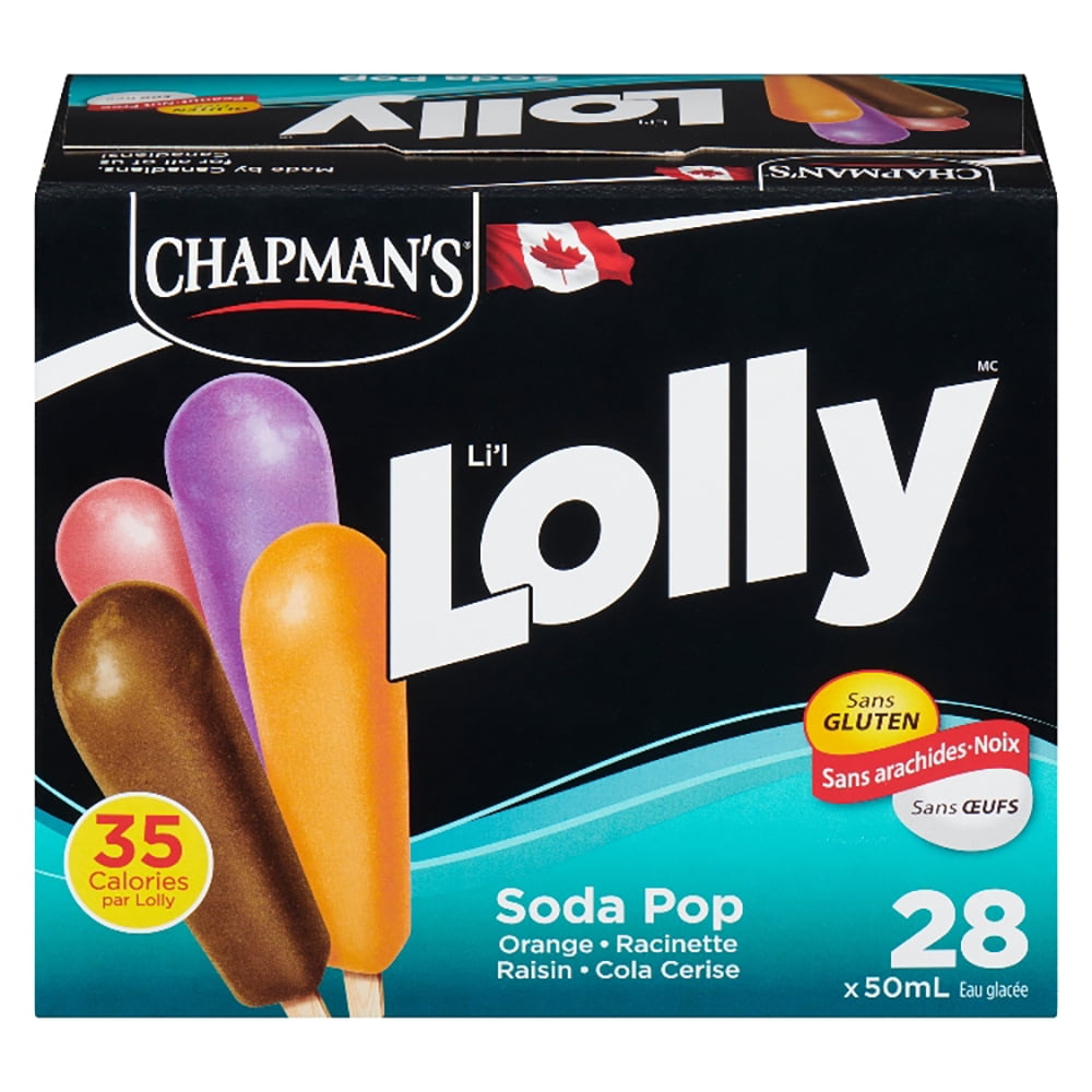 Chapman's Low Calorie Soda Pop Li'l Lolly in a Box, 28 x 50mL