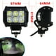 thumbnail image 4 of Barra De Luces Led De 18 W, Foco Led Todoterreno, Luz De Techo De Motocross Modificada, Faro Delantero Moyic VI006757-00, 4 of 6