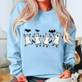 thumbnail image 3 of Hvot&aat Women's Halloween Sweatshirt Funny Ghost Loose Fit Round Neck Long Sleeve Pullover, 3 of 3