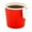 Red, variant on 4 oz Red Paper Coffee Cup - Ripple Wall - 2 1/2" x 2 1/2" x 2 1/4" - 500 count box