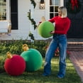 thumbnail image 4 of Funboy Oversized Inflatable Flocked Holiday Ornaments, 3-Pack – Indoor/Outdoor Christmas Decorations, 4 of 7