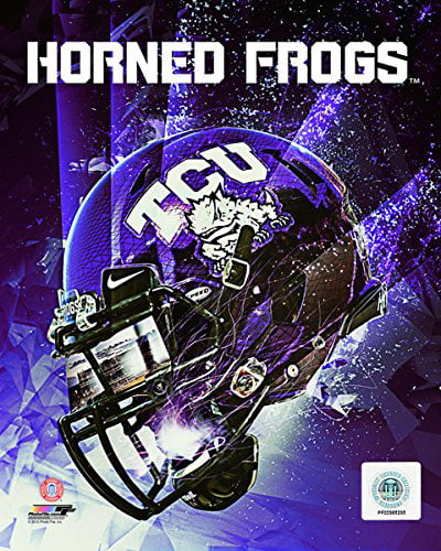 TCU Horned Frogs Football Helmet Composite Photo Size: 8 x 10