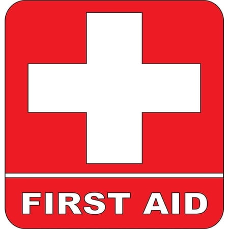 Custom Wall Decal First Aid Medical Sign Health Safety Cross