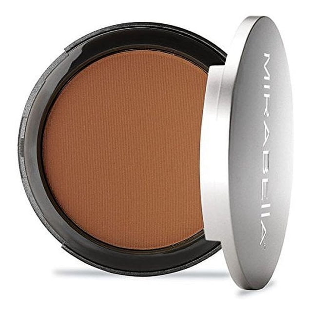 Mirabella Pure Press Powder Foundation Maquillaje Base mineral edificable con acabado HD para pieles sensibles y todo tipo de piel con beneficios que desafían la edad Jojoba y triglicéridos Dark V