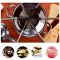 thumbnail image 5 of 6-Piece Stainless Steel Fondue Forks Set with Heat Resistant Handle Color Coded Marshmallow Roasting Skewers for BBQ Fruits Vegetables Grilling Tools, 5 of 6