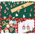 thumbnail image 2 of 350 unidades de amuletos navideños de SANNIX, esmaltados en oro, para manualidades, 2 of 7