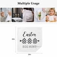thumbnail image 5 of Cloth Napkins Set of 6 - 20x20 Inches, Black White Easter Washable Reusable Table Napkins, Modern Abstract Art Eggs Soft & Absortbent Dining Napkin for Party Wedding Hotel Restaurant, 5 of 8