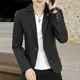 thumbnail image 2 of Chaqueta de traje de hombre a rayas negras para fiesta, chaqueta clásica para hombre, moda 2024, ropa vintage elegante de alta calidad, nueva, 2 of 5