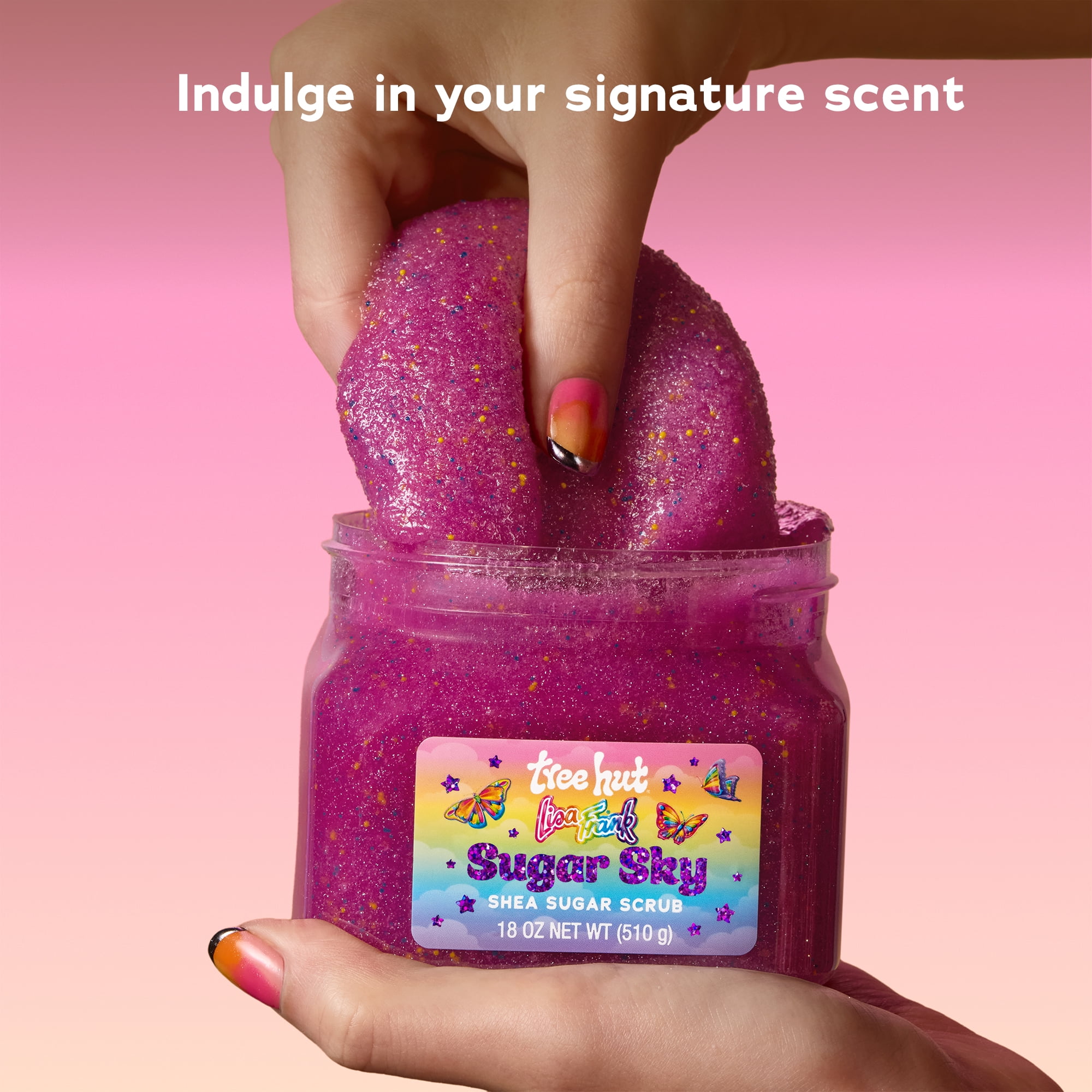 Lisa Frank x Tree Hut Sugar Sky Shea Sugar Scrub – 18 oz