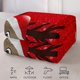 thumbnail image 5 of Manta navideña con renos, manta roja, manta navideña con copos de nieve, ciervo, alce, invierno, acogedora, cálida, ligera, suave y difusa, manta de franela polar para sofá, 40 x 50 pulgadas, 5 of 7