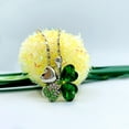 thumbnail image 3 of 4 Leaf Clover Necklace for Women - St Pattys Necklace - St. Patrick Day Necklace (Silver Necklace), 3 of 7