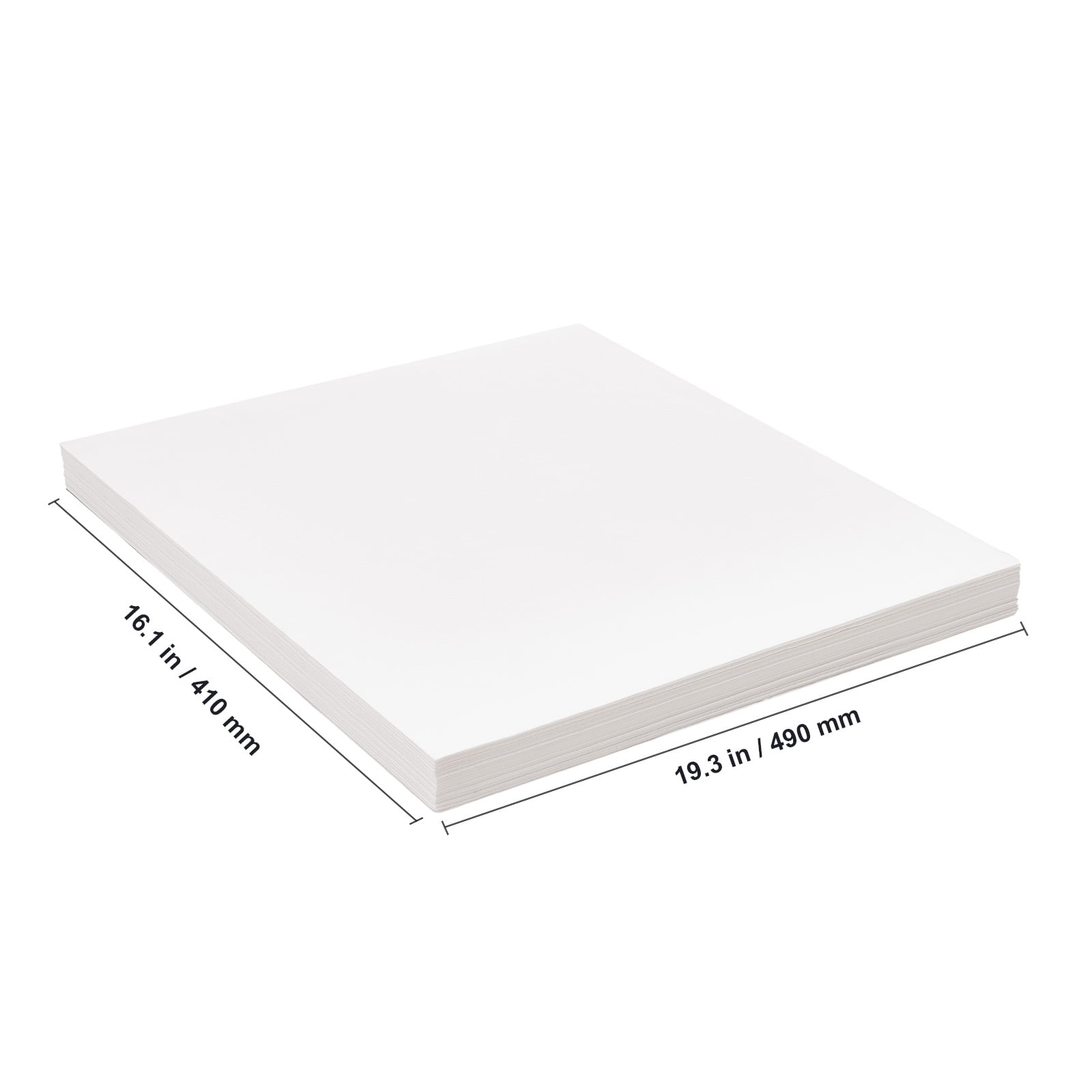 KFFKFF Fryer Filter Paper, 100-Pack, 19.3" x 16.1", Suitable for 18L/38L Mobile Fryer Filtration Units, Ideal for Restaurants, Fast Food Outlets, and Festival Food Booths
