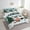 Green Teal, variant on YST Queen Comforter Set 7 Pieces, All Season Reversible Bed in a Bag Queen, Ultra Soft Queen Bedding Set with Wooden Camper Comforter, Flat Sheet, Fitted Sheet, Pillowcases, Pillow Shams