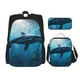 thumbnail image 1 of Easygdp Ocean Dolphin Fish School Mochila para Niños y Niñas con Set de Caja de Almuerzo y Estuche para Lápices 3 en 1, Mochila Escolar Estampada para Adolescentes, 1 of 7
