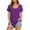 Purple, variant on T Shirts For Women Crew Neck Solid Color Short Sleeve Slim Casual Going Out Tee Loose Summer Tops