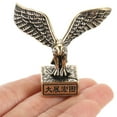 thumbnail image 4 of 5 Count Brass Ornaments Desktop Tabletop Animal Decor Miniature Eagle Office Statue Retro, 4 of 6