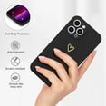 thumbnail image 3 of for iPhone 13 Pro Case Cute Slim Shockproof Phone Case with Wireless Charging Support and Protection, Black, 3 of 15