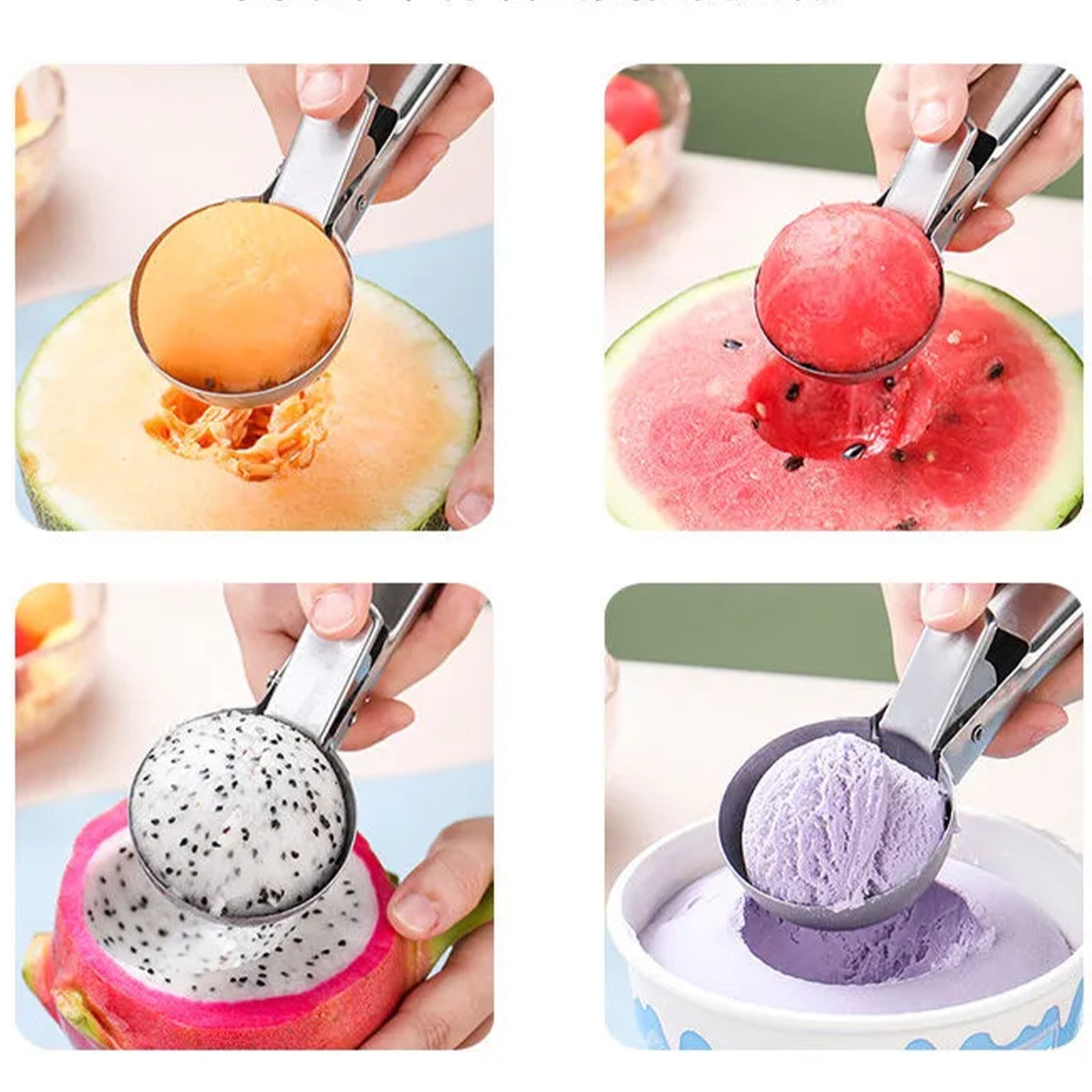 Harlier Premium Ice Cream Scoop with Trigger, Ice Cream Scooper Stainless Steel, Heavy Duty Metal Icecream Scoop Spoon Dishwasher Safe, Perfect for Harlier Premium Ice Cream Scoop with Trigger, Ice Cream Scooper Stainless Steel, Heavy Duty Metal Icecream Scoop Spoon Dishwasher Safe, Perfect for