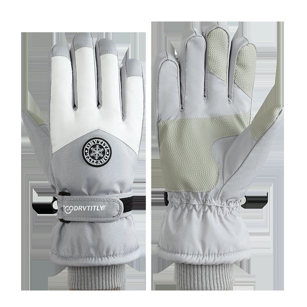 Guantes cálidos de esquí de invierno para hombres y mujeres, para exteriores, para montar en pareja, con pantalla táctil, forro polar, resistentes al frío y al viento