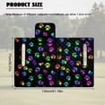 thumbnail image 7 of KUIFORTI Dog Paw Print Colorful Golf Cart Seat Cover Provides All-Weather Protection Travel Sports Cart Seat Cushion Covers Compatible with EZGO and More 2 Person Seats Golf Carts, 7 of 7