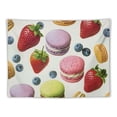 thumbnail image 5 of Orinice Macaroons Pastries Strawberries Tapestry Wall Hanging Unique Style Graphic Tapestries Home Wall Decor Art for Living Room Bedroom Apartment Farmhouse Dorm Wall Art 40x30inch, 5 of 6