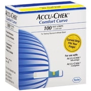 ACCU-CHEK Comfort Curve Blood Glucose Test Strips 100ct