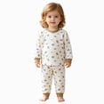 thumbnail image 3 of xaweyi Toddler Baby Boy Girl Clothes Solid Tshirt Long Sleeve Top Pants 2PCS Baby Outfit Set Sweatsuit,Sizes 18-24 Months, 3 of 7