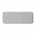 thumbnail image 1 of Geometric Computer Mouse Pad, Abstract Diamond Square Shapes Lattice Minimalist Mosaic Modern Greyscale Art, Rectangle Non-Slip Rubber Mousepad Large, 31" x 12", Grey and White, by Ambesonne, 1 of 2