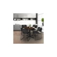 thumbnail image 3 of Regency Cain 42 in. Square Breakroom Table- Neo Walnut & 4 Zeng Stack Chairs- Black, 3 of 10