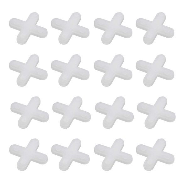 Create idea 500 Pcs Système de Nivellement de Carreaux Entretoises en Forme de Croix Outil d'Espacement de Carreaux en Plastique Blanc pour Mur Ou Sol 4mm/0.16 Pouces