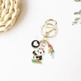 thumbnail image 3 of Xinyolin New Year Keychain Panda Heart Pendant Best Wishes Polished Lobster Clip Lightweight Shoulder Bag Schoolbag Decoration Pendant Keyring, 3 of 8