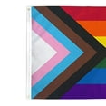 thumbnail image 3 of Pohot 60x90cm Outdoor Pride Flag LGBTQ+ Hanging Flag Banner Colorful Gay Pride Striped Flag for Intersex Community Intersex Progress Bisexual, 3 of 9