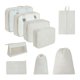 thumbnail image 1 of Cubos de embalaje para viajes Juego de 9 cubos de viaje Organizador de maletas plegable Bolsa de almacenamiento de equipaje ligera, 1 of 8