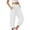 White, variant on Capri Pants for Women Stretch High Waisted Dressy Capris Cargo Trouser with Pocket Black Casual Lounge Pant XXL