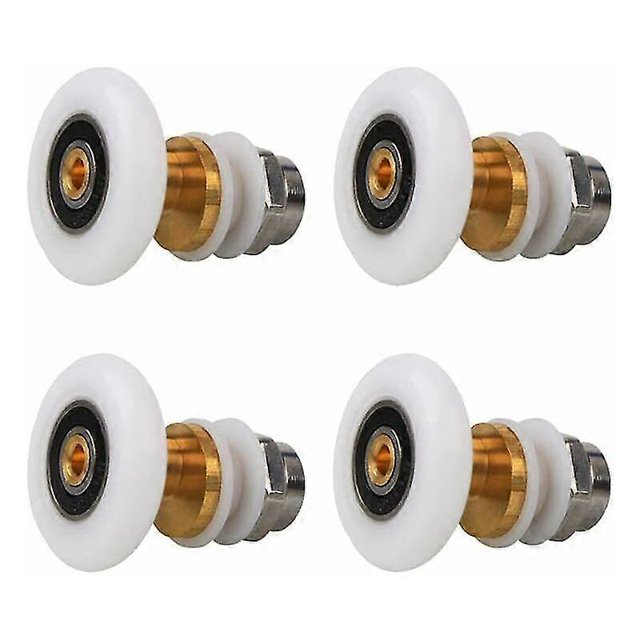Shower Doors Shower Roller 4 Pieces Shower Roller Shower Door Wheel Shower Door Sliding Rollers Door Roller Replacement Wheel for Shower Door(23mm)
