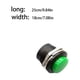 thumbnail image 3 of Moyic Botón pulsador de 100 piezas, mano de obra fina, tamaño compacto, ahorro de espacio, pieza reemplazada, interruptor de presión, Videojuegos y accesorios Verde, 3 of 6