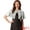 Silver, variant on Flared Sleeve Crop Shrug Bolero Glitter Jackets L Black