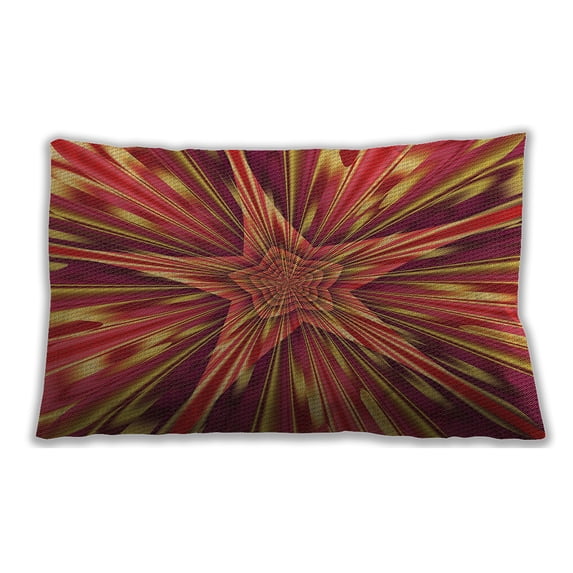 Ahgly Company Indoor Rectangular Contemporary Lumbar Throw Pillow, 13 inch by 19 inch