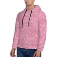 thumbnail image 3 of Lsque Glitter Pink Pattern Casual Men's Hoodie,Hooded Sweatshirt with Kangaroo Pocket,Pullover Hoodie-Large, 3 of 7