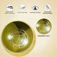 thumbnail image 3 of Tibetan Singing Bowl Set - Handcrafted Mindfulness Meditation Holistic Sound Healing Gift yellow, 3 of 5