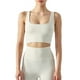 thumbnail image 1 of Txlixc Chaleco deportivo femenino, chaqueta de cuello cuadrado con estera extraible Txlixc  moda, 1 of 7